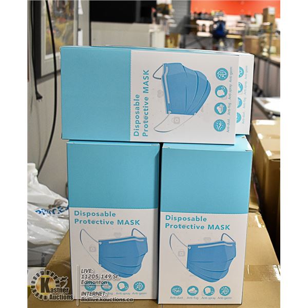 6 BOXES WITH 24 (144 TOTAL) DISPOSABLE MASKS