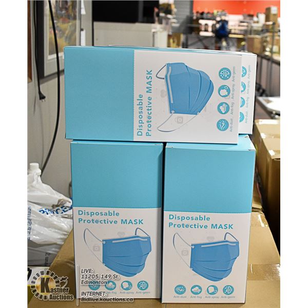 6 BOXES WITH 24 (144 TOTAL) DISPOSABLE MASKS