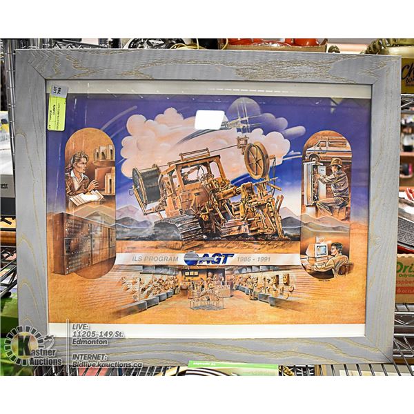 FRAMED ART TELEPHONES ADVERTISING