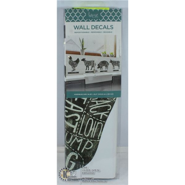 56.3" X 18.3" WALL DECALS