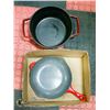 Image 1 : CAST IRON 9" FRY PAN & CAST IRON 9" POT