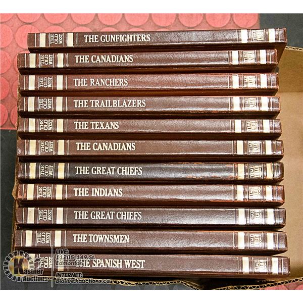 VINTAGE "THE OLD WEST"- LOT OF 11 BOOKS
