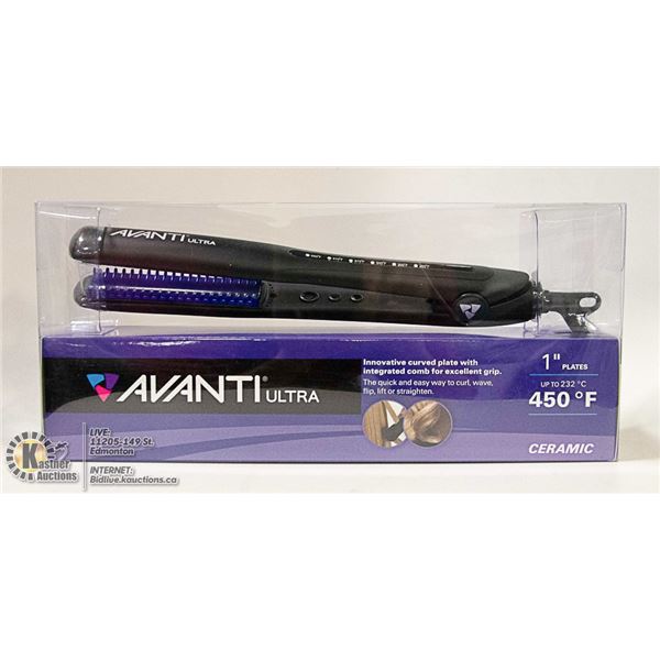 AVANTI ULTRA CERAMIC 1" PLATE HAIR STRAIGHTENER
