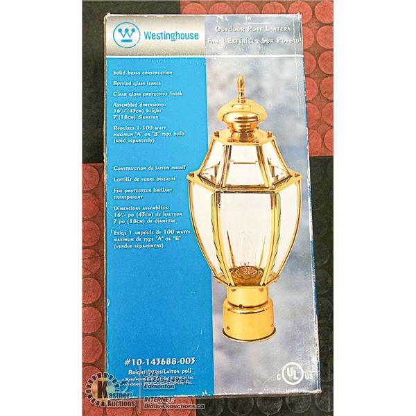 NEW WESTINGHOUSE BRASS