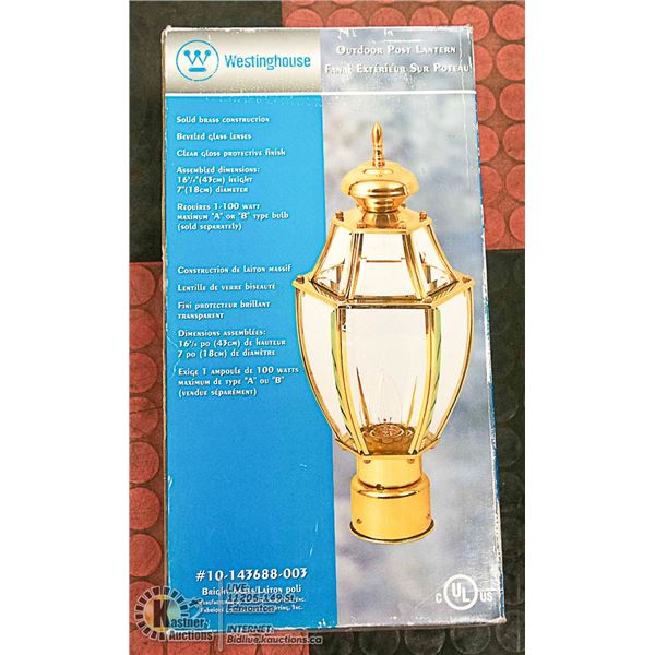 NEW WESTINGHOUSE BRASS