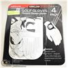 Image 1 : KIRKLAND SIGNATURE 4 PACK GOLF GLOVES SIZE: M