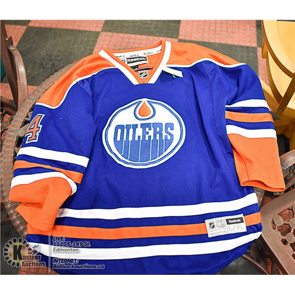 OILERS JERSEY TAYLOR HALL #4