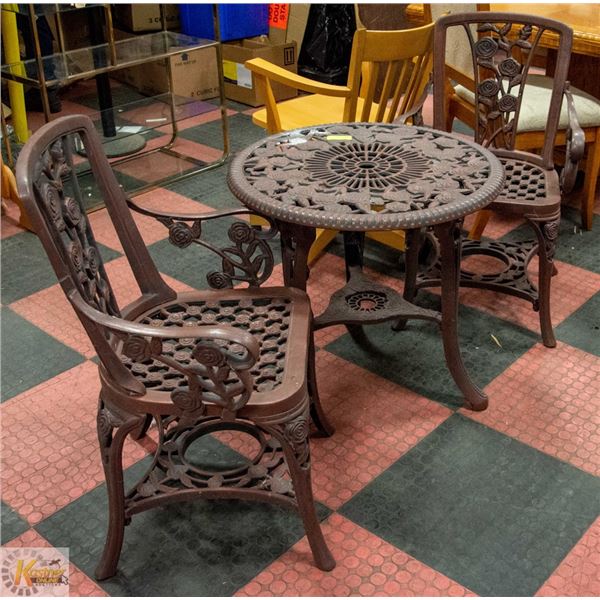 3 PIECE BISTRO SET TABLE & 2 CHAIRS