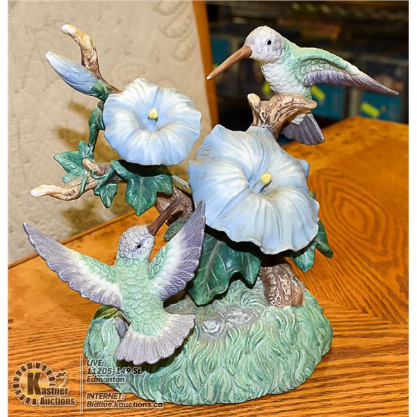 DECORATIVE HUMMINGBIRD MUSICAL FIGURE