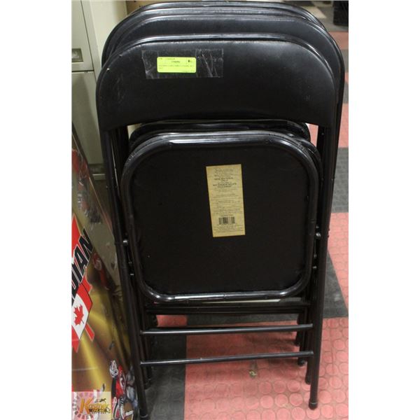 FOLDING CARD TABLE CHAIRS- SET OF 4