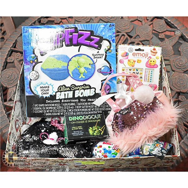 FLAT OF ASSORTED NEW CHILDRENS TOYS