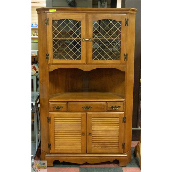 CORNER CURIO GLASS DISPLAY