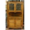 Image 1 : CORNER CURIO GLASS DISPLAY