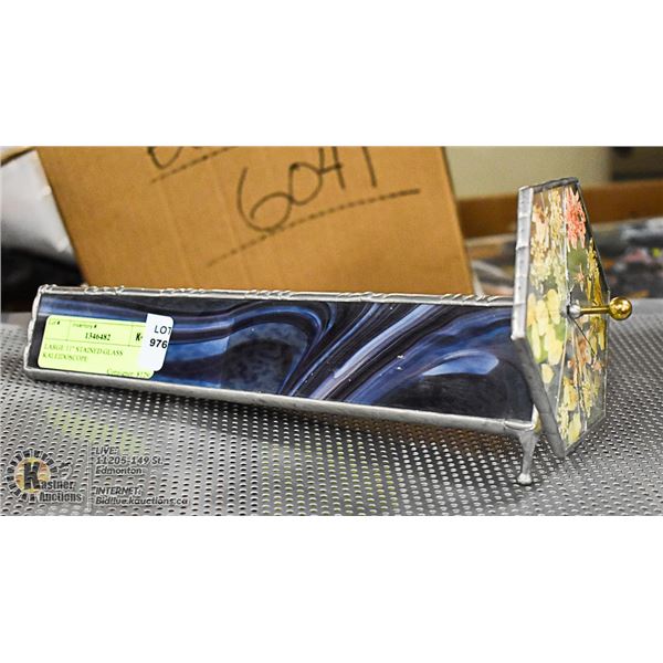 LARGE 11" STAINED GLASS KALEIDOSCOPE