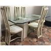 Image 1 : GLASS DINING ROOM TABLE AND 6 CHAIRS
