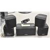 Image 1 : TWO BOSE ADJUSTABLE SWIVEL SPEAKERS & ONE CENTRAL