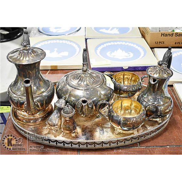 VIKING PLATE EP COPPER SILVER PLATE TEA/COFFEE SET