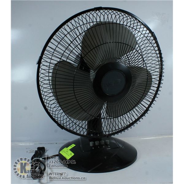 BLACK SUNBEAM 3-SPEED TABLE FAN - TILT,