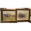 Image 1 : PAIR OF FARM SCENE PICTURES APPROX 24" x 20"