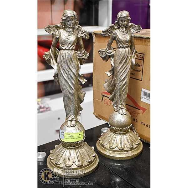 PAIR OF ANGEL CANDLE HOLDERS