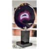 Image 1 : 6" PURPLE AGATE ON STAND