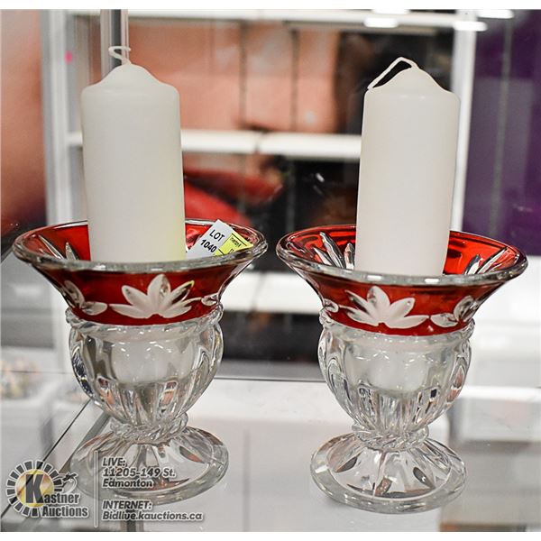 CELEBRATIONS BY MIKASA CANDLE HOLDERS