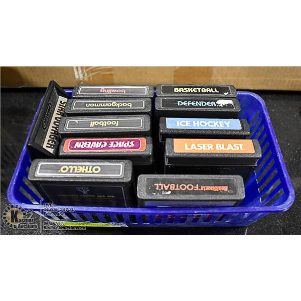 LOT- 11 VINTAGE ATARI GAMES