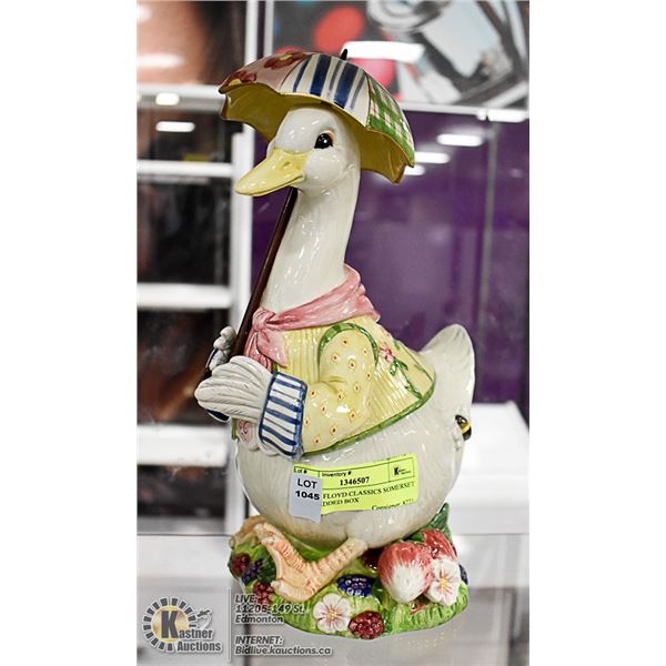FRITZ & FLOYD CLASSICS SOMERSET DUCK LIDDED BOX