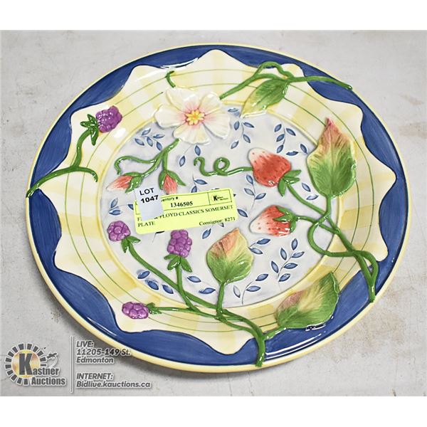 FRITZ & FLOYD CLASSICS SOMERSET PLATE