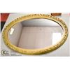 Image 1 : VINTAGE OVAL WALL MIRROR W 18" X H 26.5"