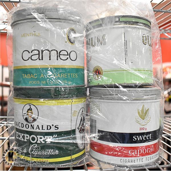 LOT OF COLLECTIBLE TOBACCO TINS