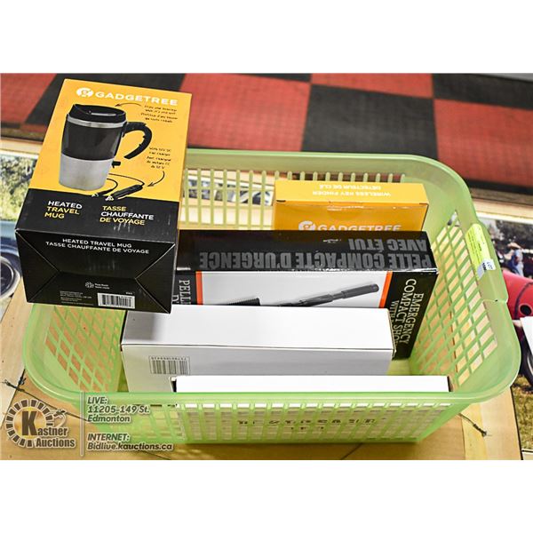 LOT- NEW ITEMS; IQ MASSAGERS EMERGE SHOVELS +