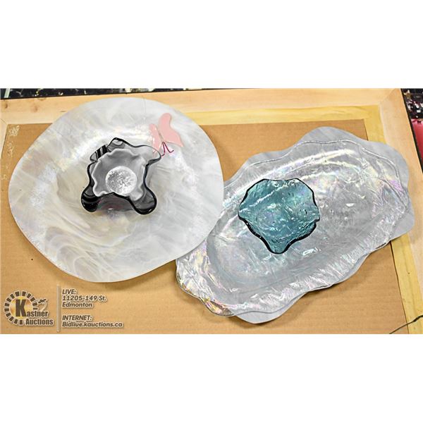 LOT- CARNIVAL & FOLDED GLASS UNIQUE