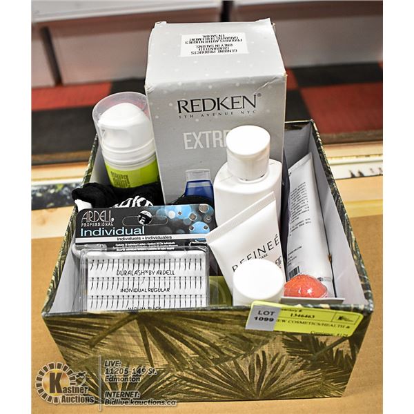 BOX OF NEW COSMETICS/HEALTH & BEAUTY