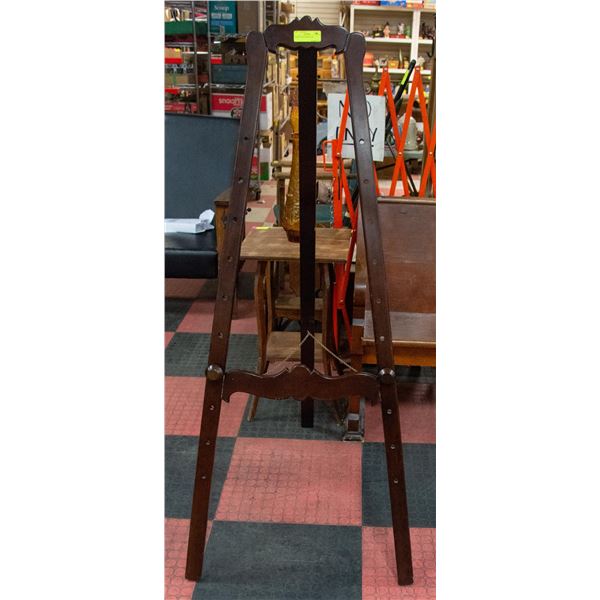 BROWN WOOD EASEL H 60