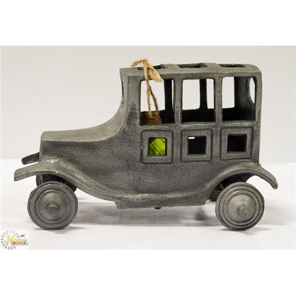 CAST IRON 1930'S AUTOMOBILE WITH TAGS