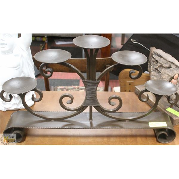 METAL 5 POINT TABLE CANDLEABRA