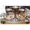 Image 1 : METAL 5 POINT TABLE CANDLEABRA