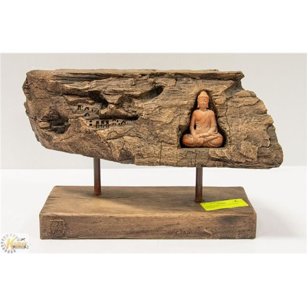 LARGE TERRA COTTA BUDDAH STATUE