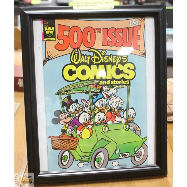 VINTAGE 500TH ISSUE WALT DISNEY COMICS AND STORIES
