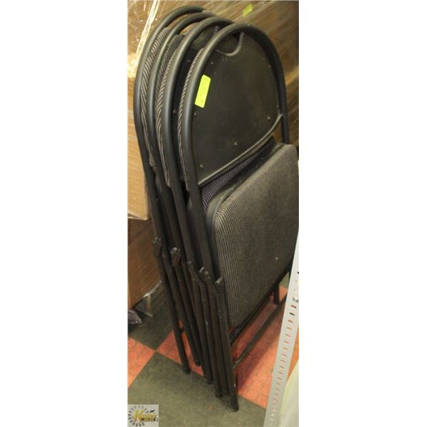 SET OF 4 FOLDING CHAIRS