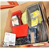 Image 1 : BOX OF ASSORTED TOOLS, INCLUDING DRILL BITS &