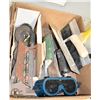 Image 1 : BOX OF MOSTLY DRYWALL TOOLS