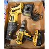 Image 1 : BOX OF DEWALT POWER TOOLS - UNTESTED - AS IS