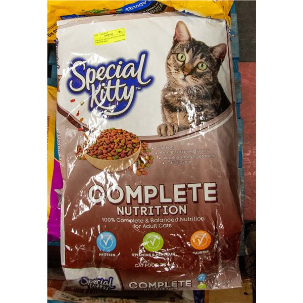 4 BAGS OF SPECIAL KITTY CAT FOOD 7.5KG PER BAG