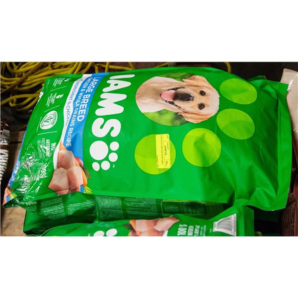 4 BAGS OF IAMS DOG FOOD 6.8KG