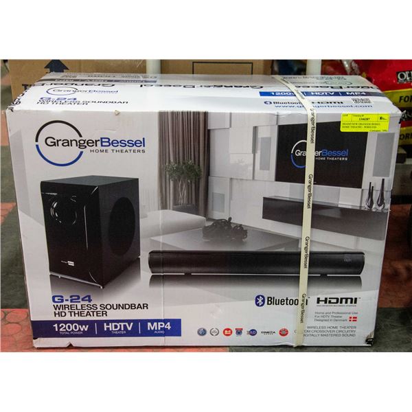 BRAND NEW GRANGER BESSEL HOME THEATRE - WIRELESS