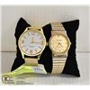 Image 1 : PAIR OF ESTATE LADIES GOLDTONE WATCHES