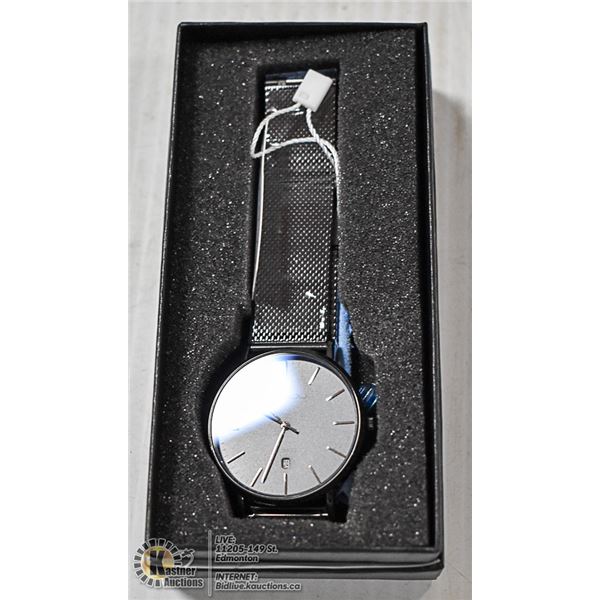 GENUINE BLACK CRRUU WRIST WATCH WITH DARK BLUE