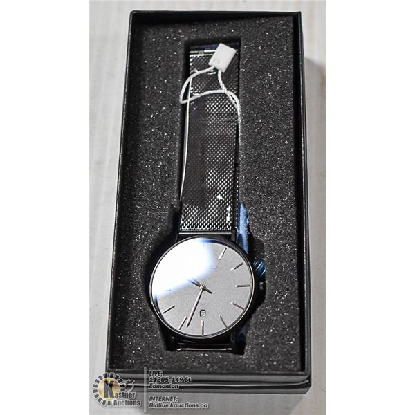 GENUINE BLACK CRRUU WRIST WATCH WITH DARK BLUE